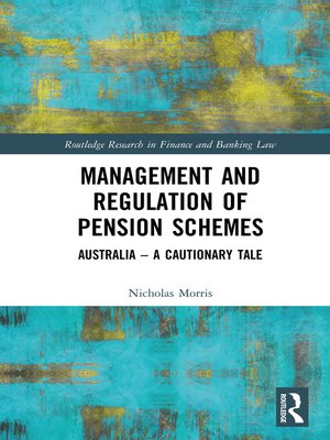 cover image of Management and Regulation of Pension Schemes